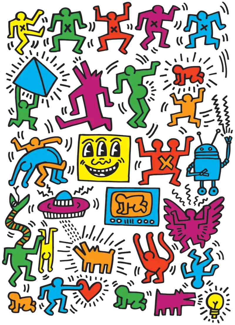 Keith Haring - Collage