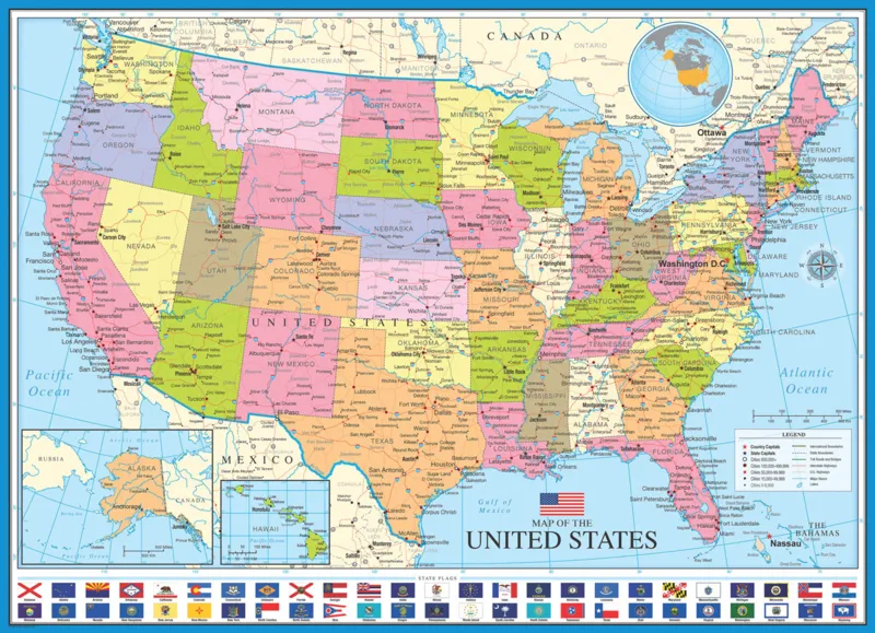 Carte des Etats-Unis