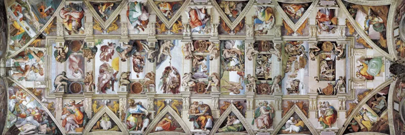 The Sistine Chapel Ceiling by Michelangelo