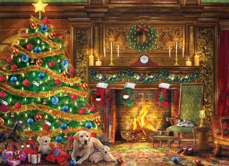 Dominic Davison - Labradors Festifs - Christmas Time