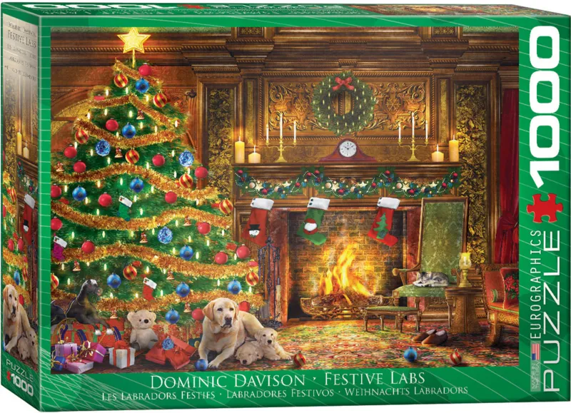Dominic Davison - Labradors Festifs - Christmas Time