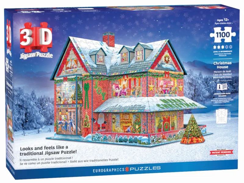 Puzzle 3D - Maison de Noel