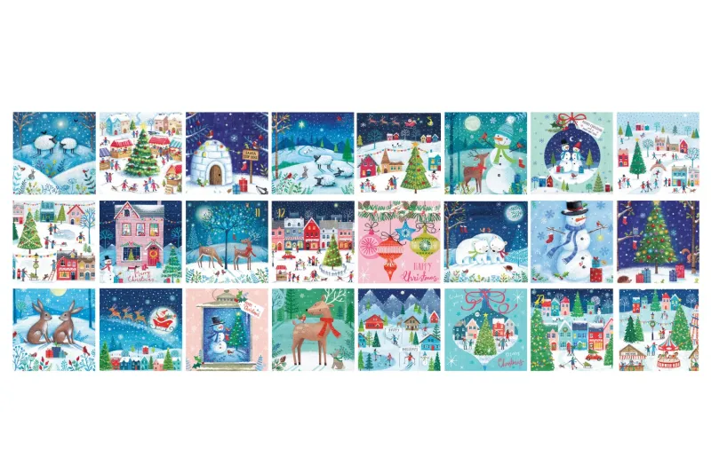 Calendrier de l'Avent - Village de Noel - 24 Puzzles