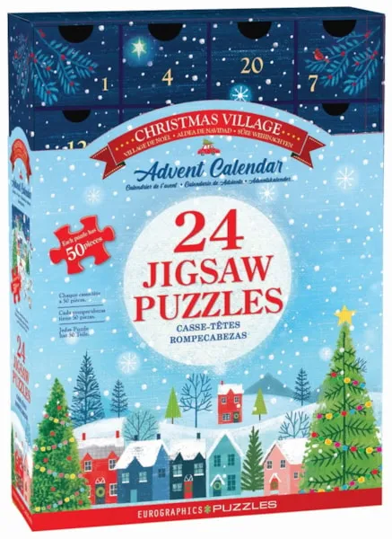 Calendrier de l'Avent - Village de Noel - 24 Puzzles