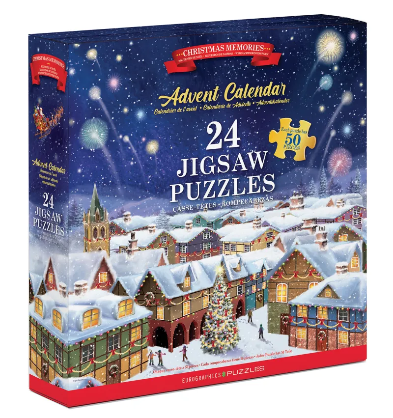 Calendrier de l'Avent - Souvenirs de Noël - 24 Puzzles