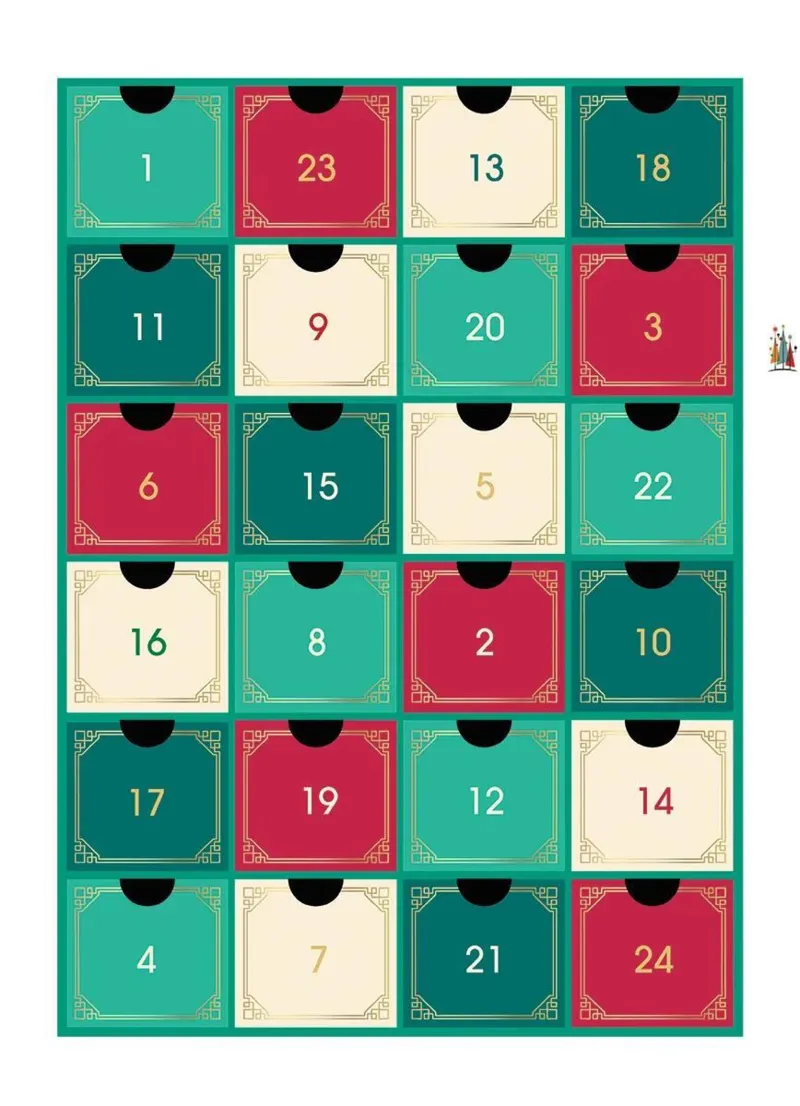Calendrier de l'Avent - Modern Fine Art - 24 Puzzles