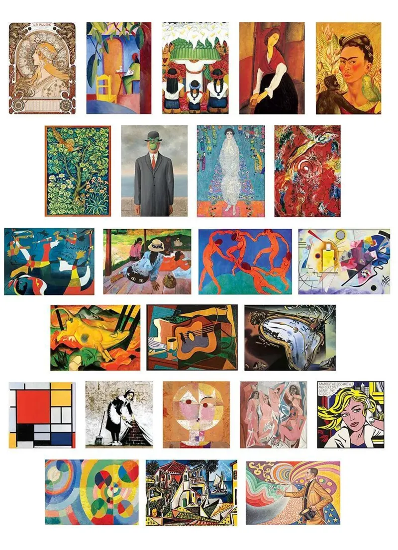 Calendrier de l'Avent - Modern Fine Art - 24 Puzzles