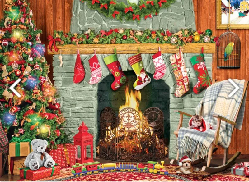 Pièces XXL - Christmas by the Fireplace