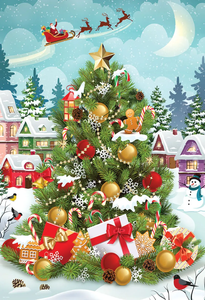Christmas Tree Tin