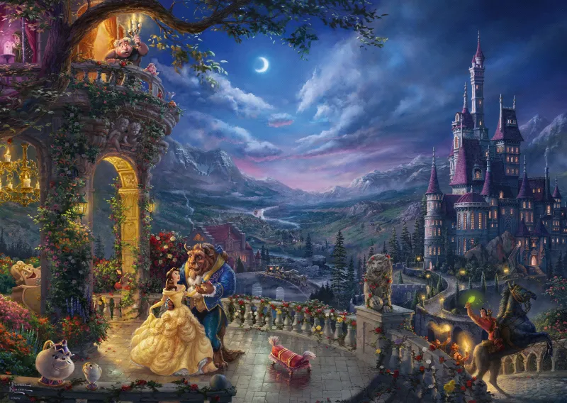 Thomas Kinkade - Disney, La Belle et la Bête