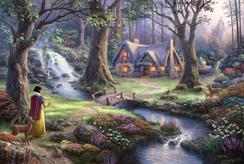 Thomas Kinkade - Disney, Blanche Neige