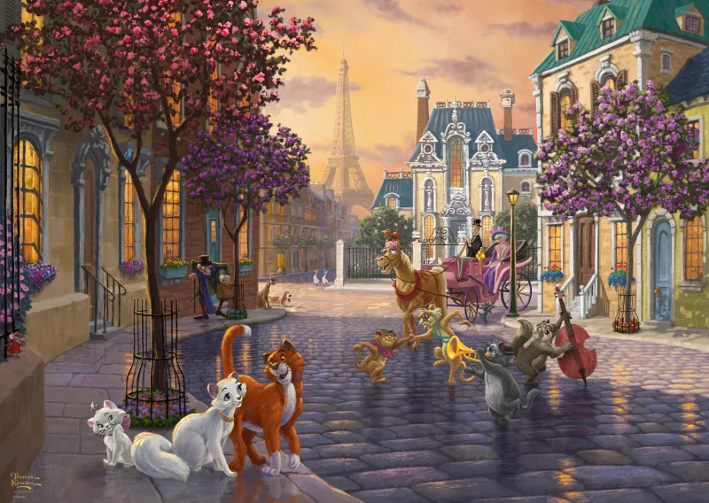 Thomas Kinkade - Disney - Les Aristochats