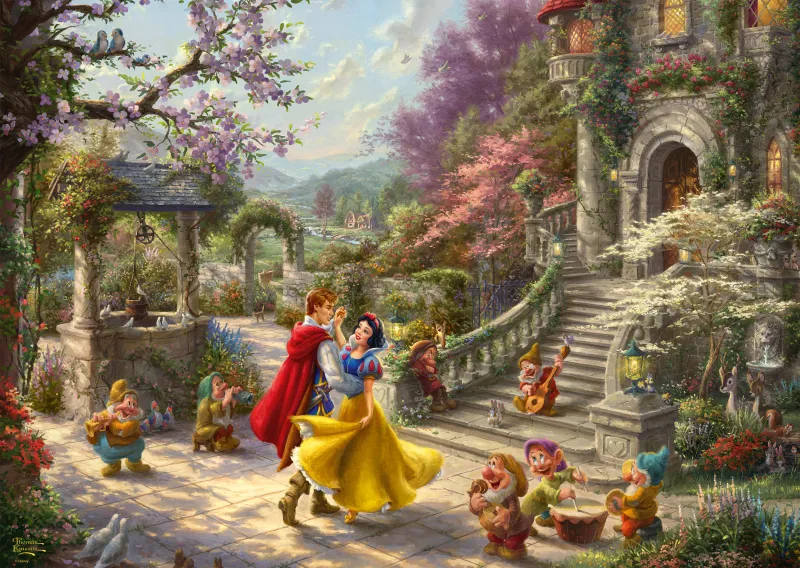 Thomas Kinkade, Disney, Blanche-Neige - Danse avec le Prince