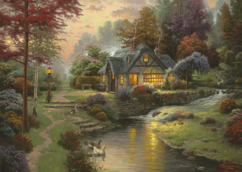 Thomas Kinkade : Soirée paisible