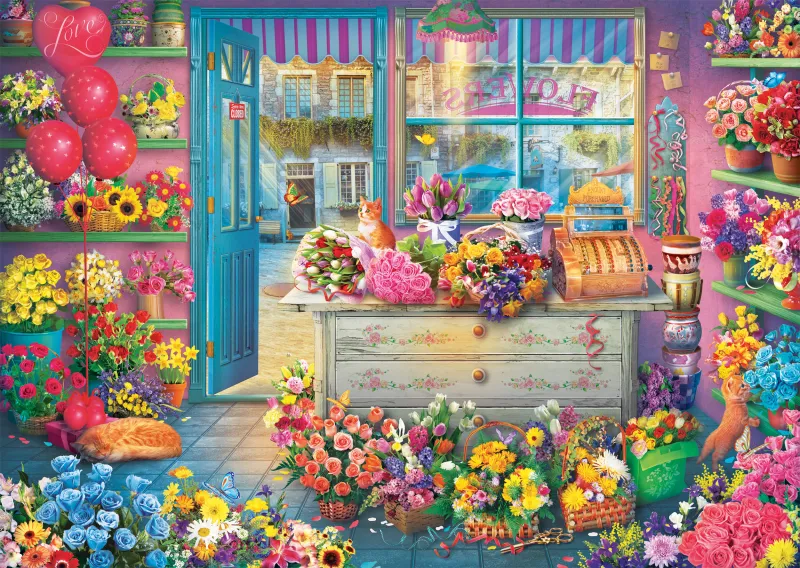 Ambiance Colorée chez le Fleuriste