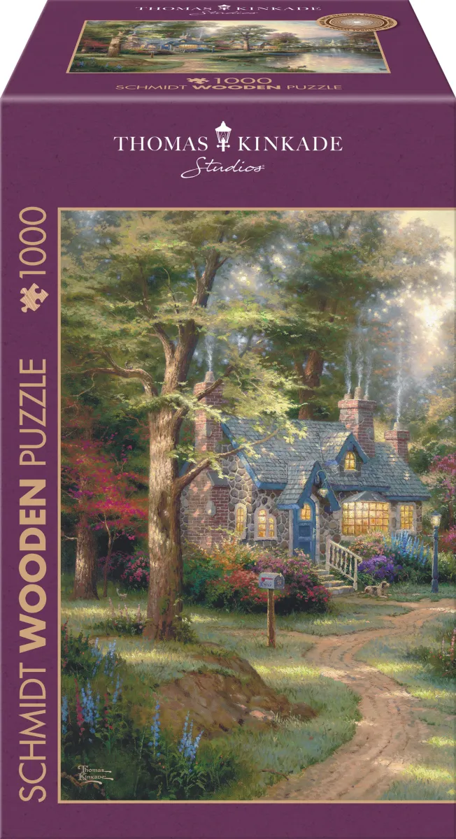 Puzzle en bois - Le Village au Bord du Lac