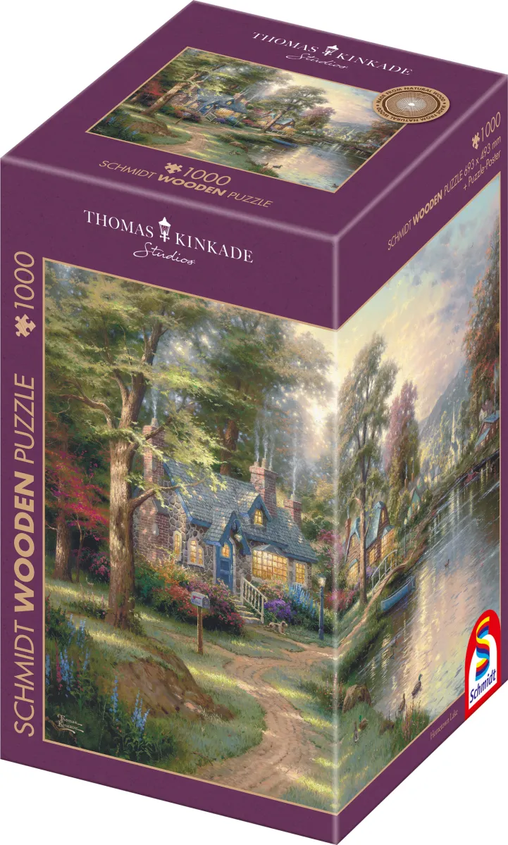 Puzzle en bois - Le Village au Bord du Lac