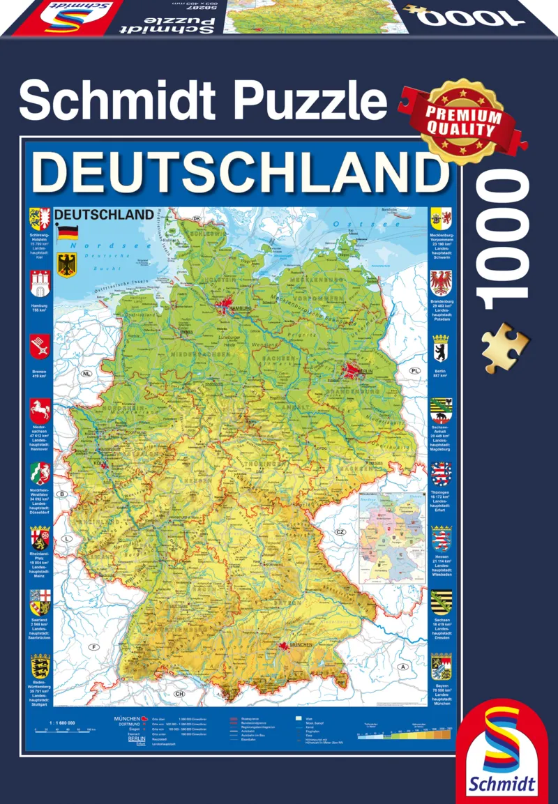Carte de l'Allemagne