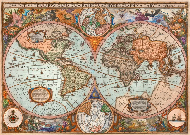 Vieille Carte du Monde