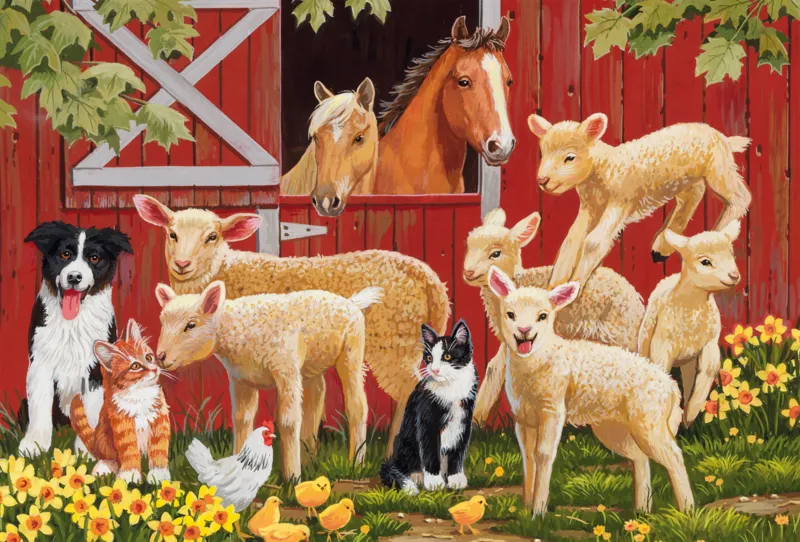 3 Puzzles - Animaux de la ferme