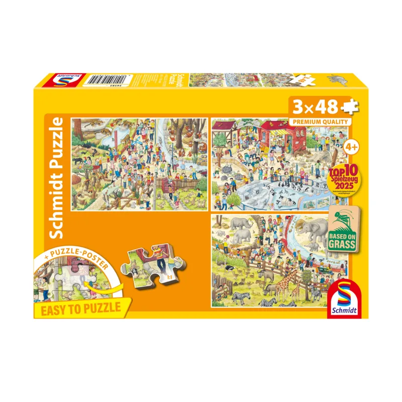 3 Puzzles - Plaisir au zoo