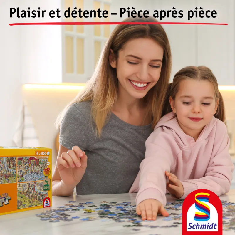 3 Puzzles - Plaisir au zoo