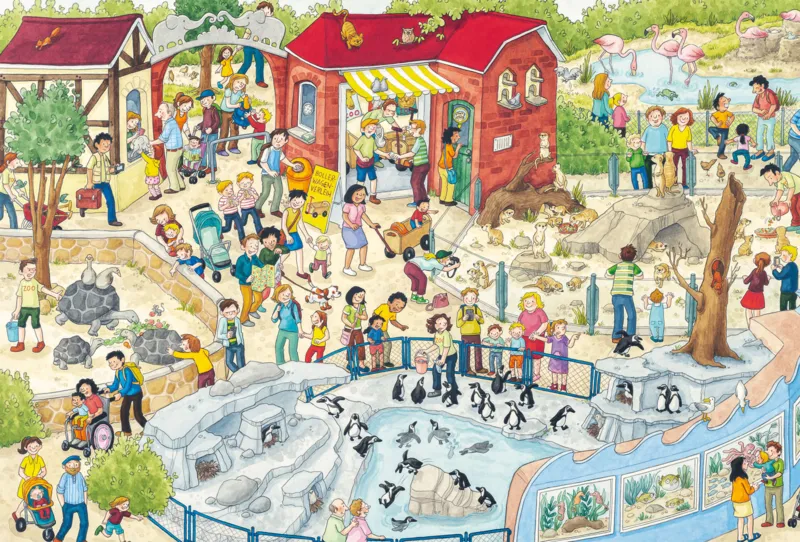 3 Puzzles - Plaisir au zoo