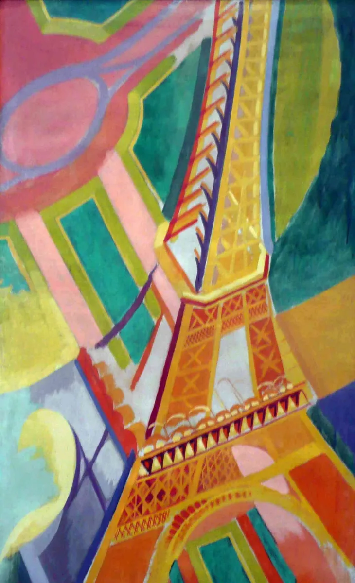 Puzzle en Bois Découpé à la Main - Robert Delaunay - Tour Eiffel