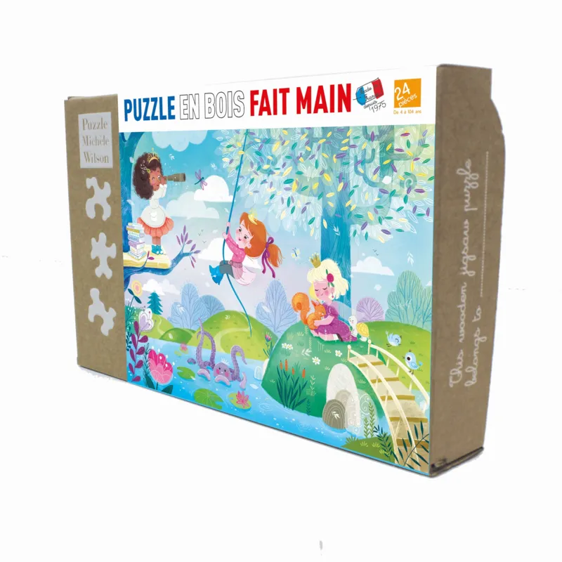 Puzzle en Bois Découpé à la Main - Princesses Modernes