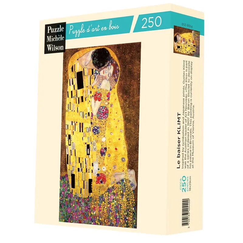 Puzzle en Bois Découpé à la Main - Klimt : Le Baiser