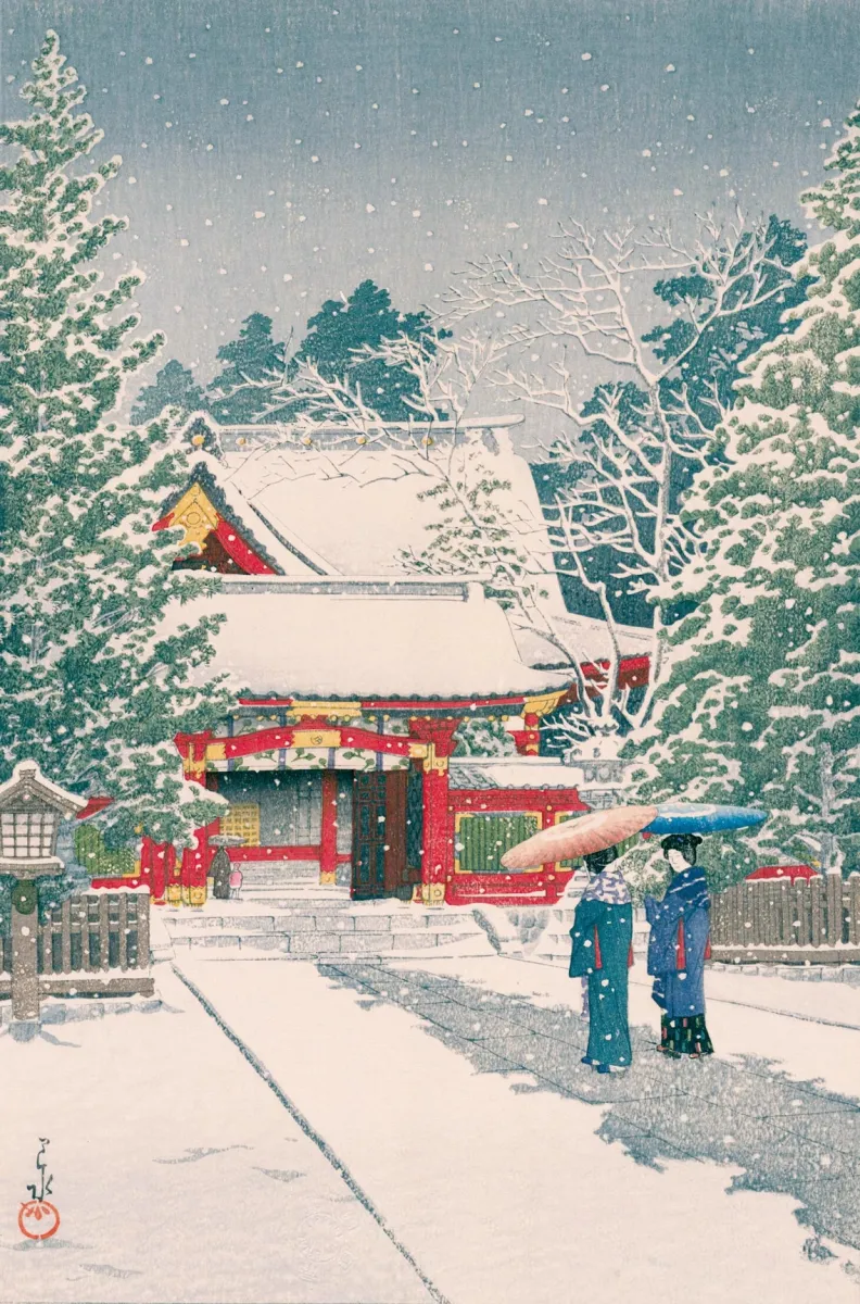 Puzzle en Bois Découpé à la Main - Neige A Hie-Jinja