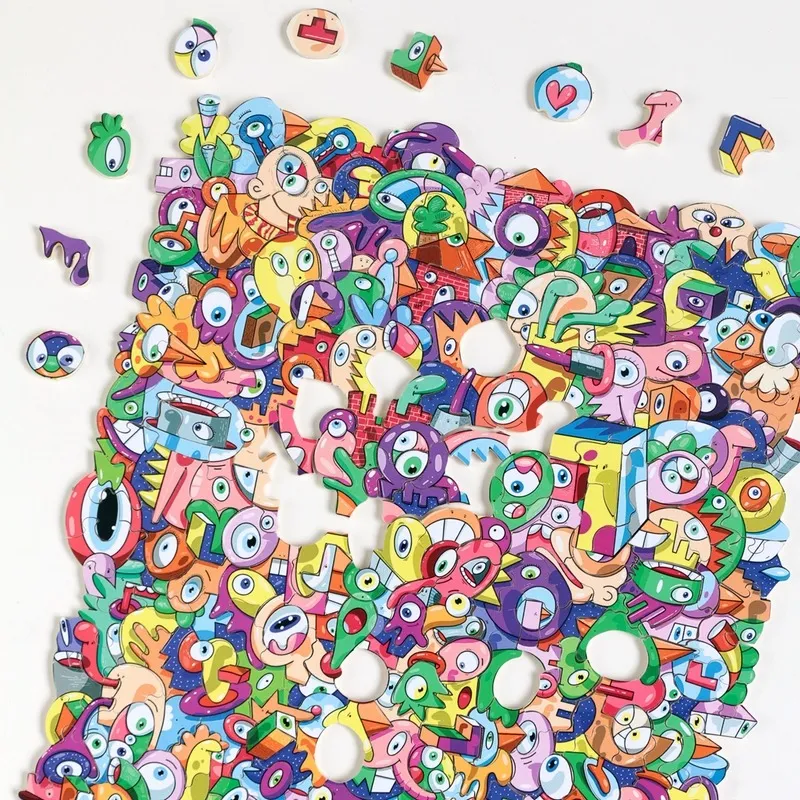 Puzzle en Bois Découpé à la Main - Hurluberlu