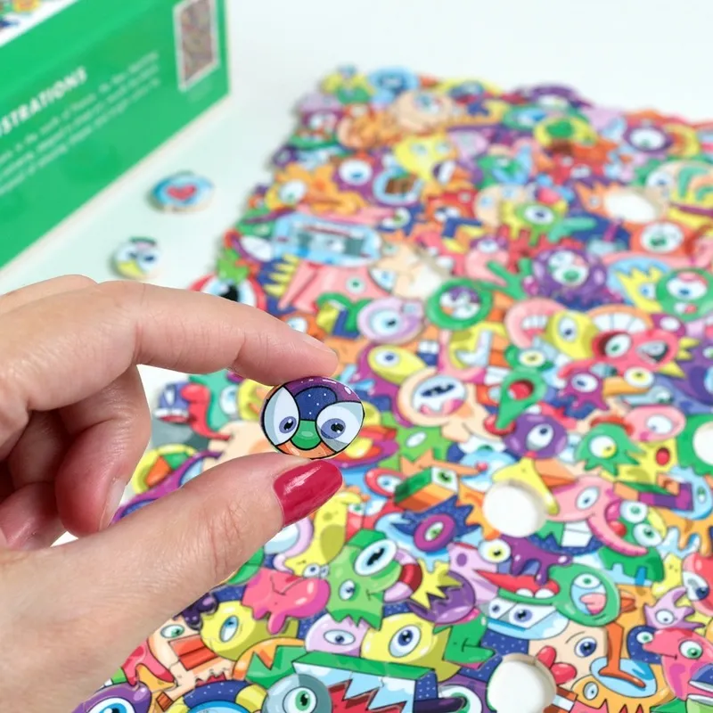 Puzzle en Bois Découpé à la Main - Hurluberlu