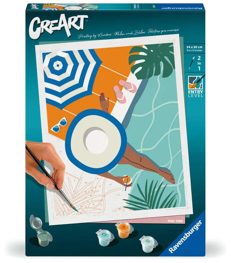Peinture au Numéro - CréArt - Pool Time