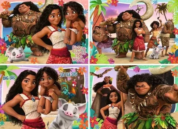 4 Puzzles - Moana 2 : Aventures En Océanie