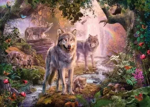 La Famille Des Loups En Été