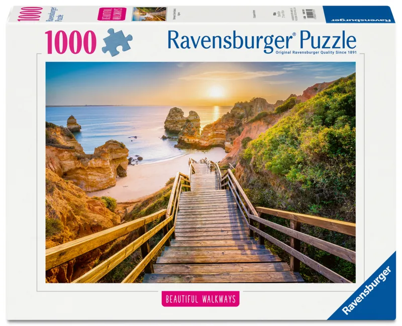 Puzzle Highlights - Chemins de rêve - Escalier vers la plage de Camilo, Algarve