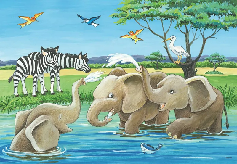 2 Puzzles -  Bébé Animaux du Monde Entier