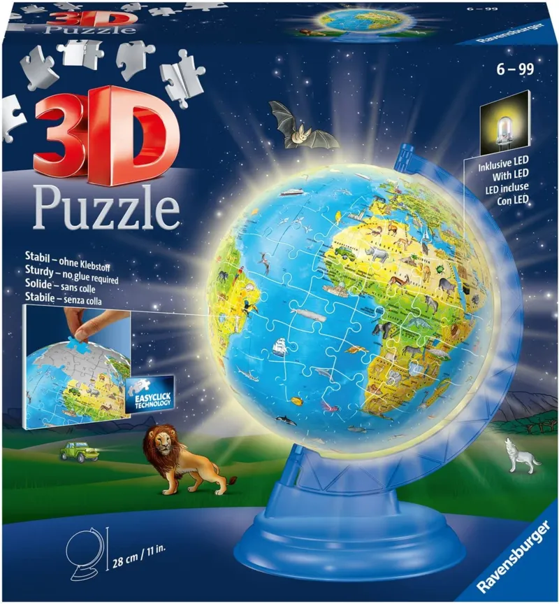 Puzzle 3D - Mappemonde en Allemand