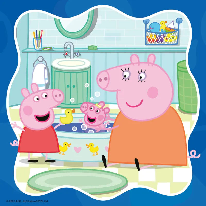 3 Puzzles - La famille d'abord ! - Peppa Pig