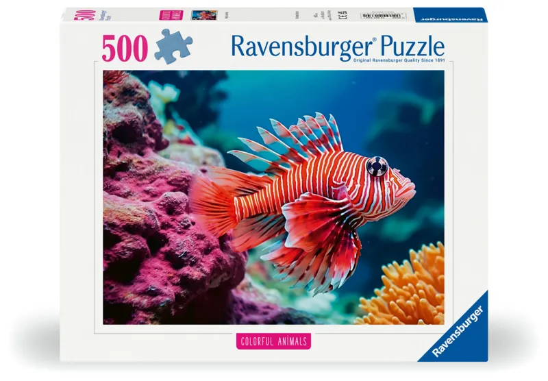 Poisson-Lion - Puzzle Highlight - Animaux Colorés