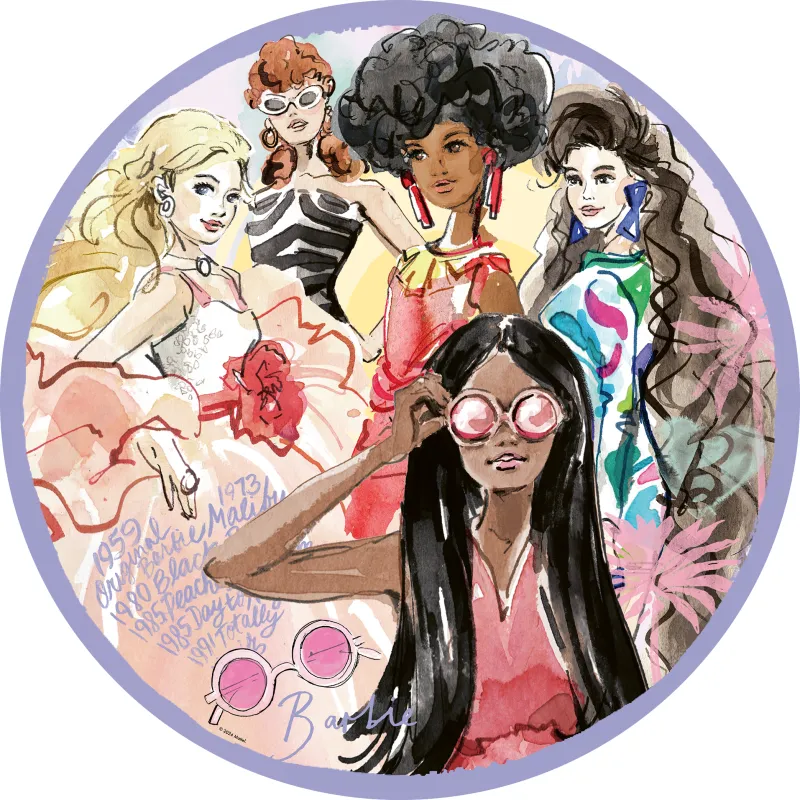 Puzzle Rond - L'Icône Du Style depuis 1959 - Barbie