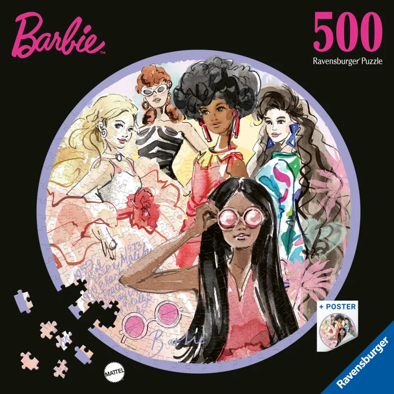 Puzzle Rond - L'Icône Du Style depuis 1959 - Barbie