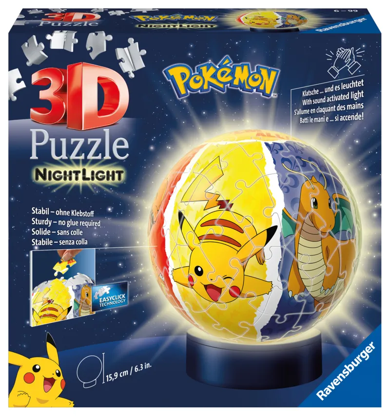 Puzzle 3D - Puzzle 3D Ball Illuminé - Pokémon