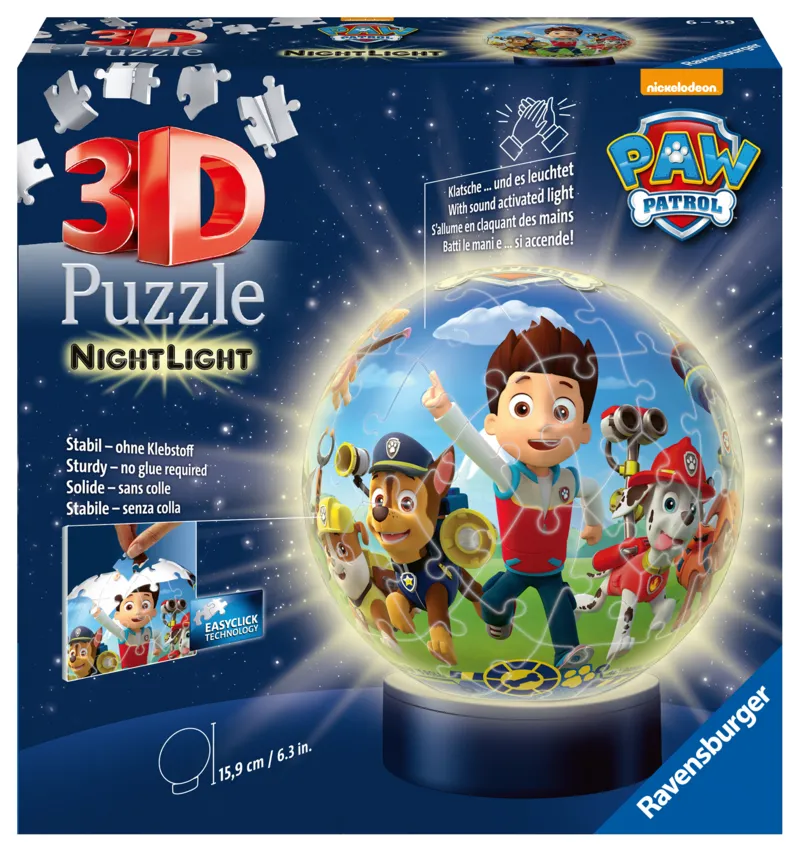 Puzzle 3D avec LED - Pat' Patrouille