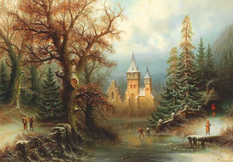 Albert Bredow - Romantic Winter Landscape