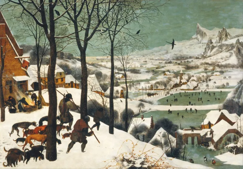 Pieter Brueghel Le Vieux - Chasseurs dans la Neige