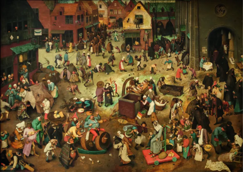Pieter Brueghel Le Vieux - The Fight Between Carnival and Lent