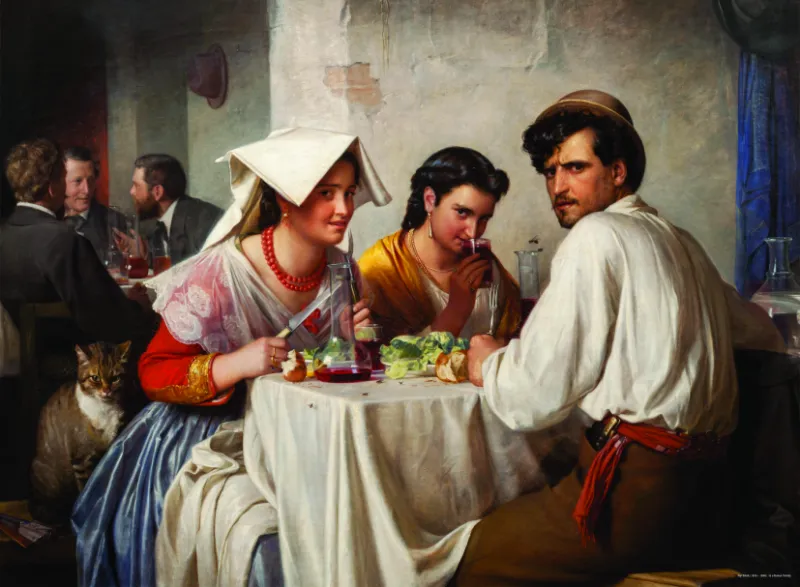 Carl Bloch : In a Roman Osteria