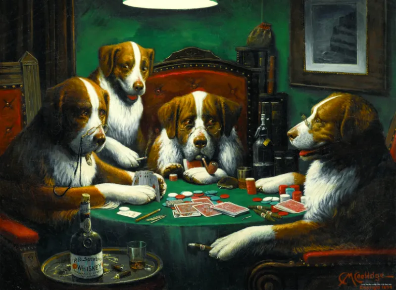 Cassius Marcellus Coolidge - Poker Game